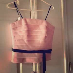 Strapless dressy organza camisole